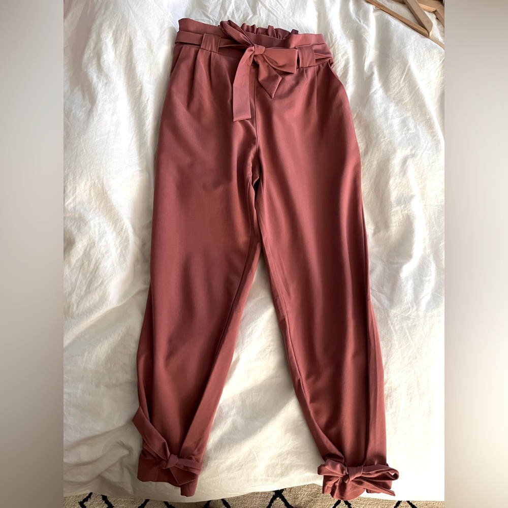 Paper Bag Waist Dress Pants
